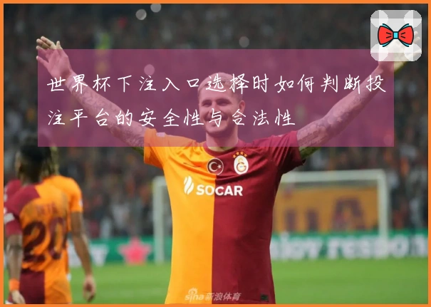 世界杯下注入口选择时如何判断投注平台的安全性与合法性